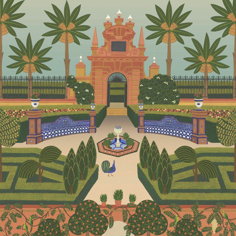 Papel pintado Cole & Son Sevilla Alcazar Gardens 117-7020
