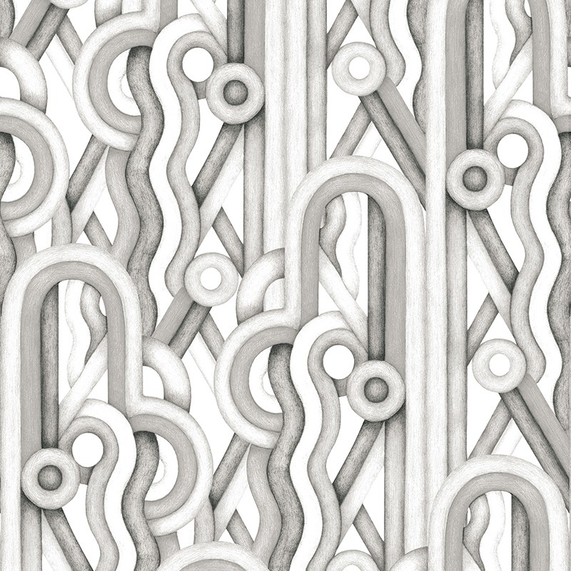 Papel pintadoTres Tintas Rúbrica Caligrama RU3401-5