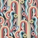 Rúbrica Caligrama RU3401-1 Tres Tintas Papel pintado