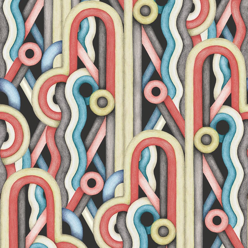 Papel pintadoTres Tintas Rúbrica Caligrama RU3401-1