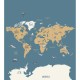 Mural infantil Caselio Our Planet World Map OUP102032066