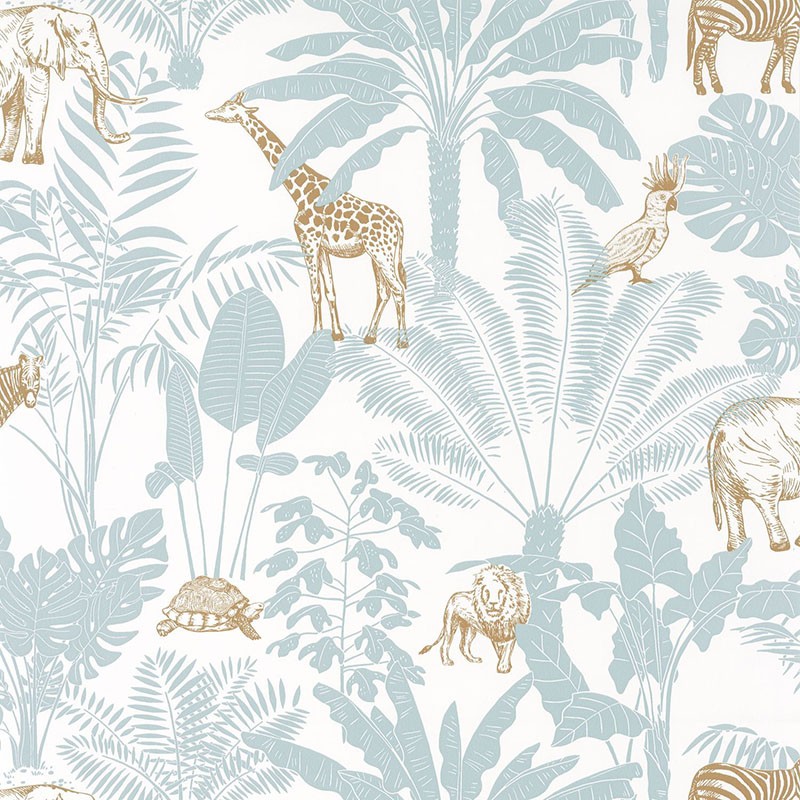 Papel pintado infantil Caselio Our Planet Jungle Trip OUP101957121