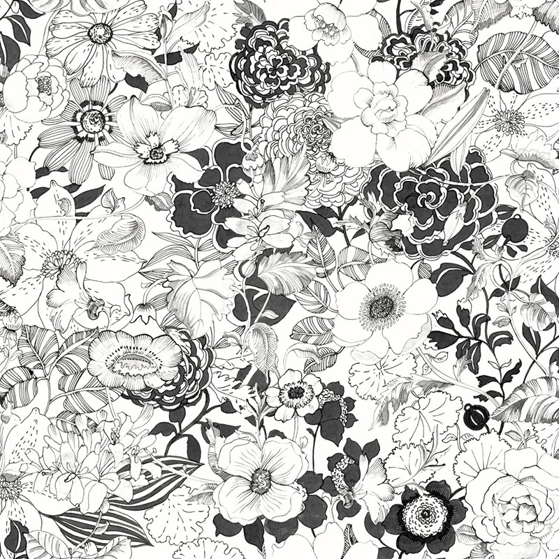 Black & White ESTAhome Papel pintado 138503