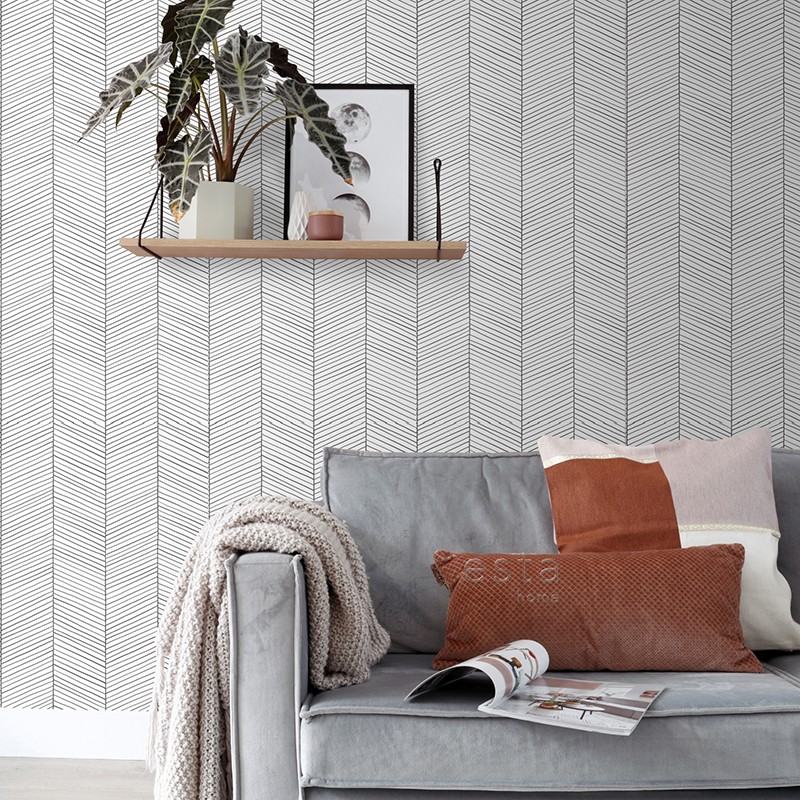 Black & White ESTAhome Papel pintado 139106