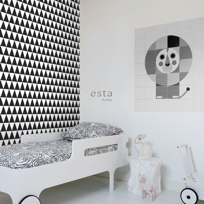 Black & White ESTAhome Papel pintado 128845