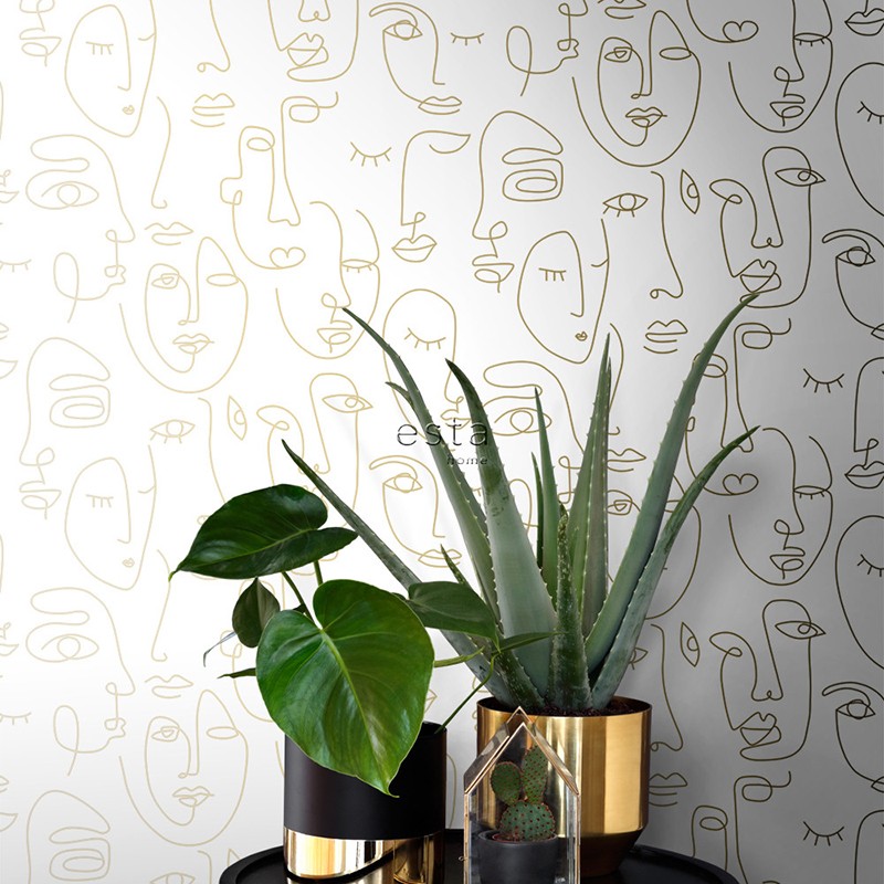 Black & White ESTAhome Papel Pintado 139146