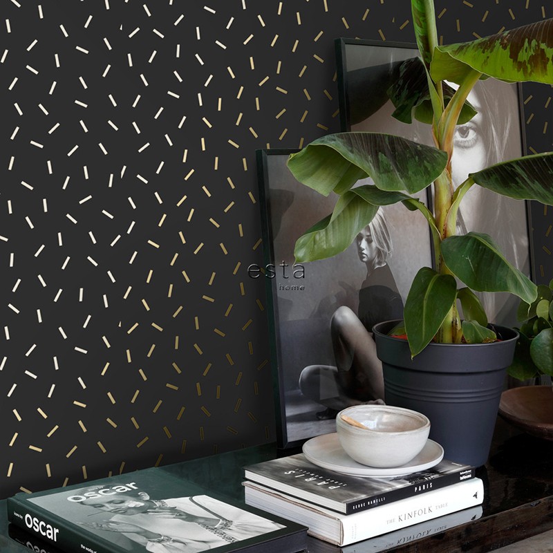Black & White ESTAhome Papel Pintado 139128