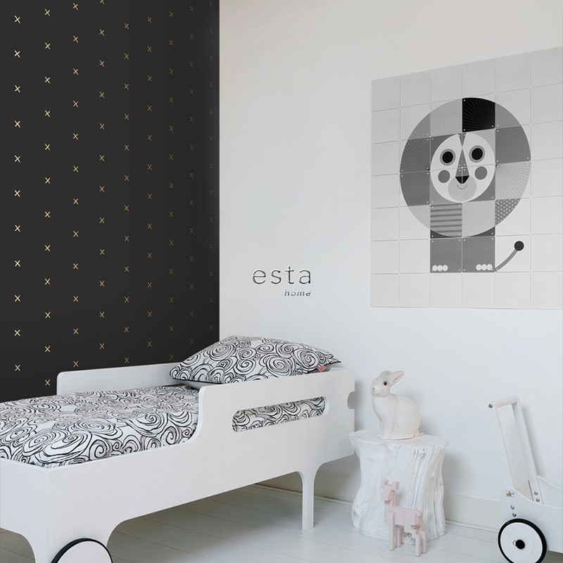 Black & White ESTAhome Papel Pintado 139130