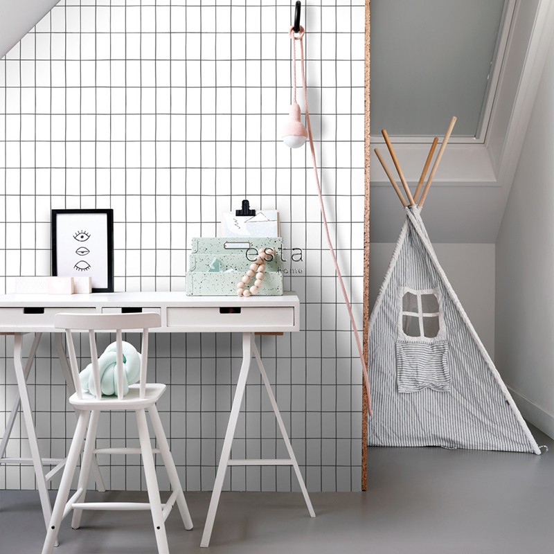 Black & White ESTAhome Papel Pintado 139030