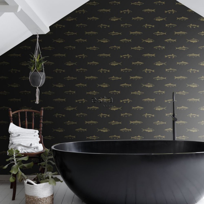 Black & White ESTAhome Papel Pintado 139124