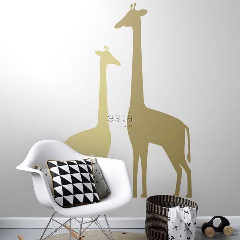 Mural infantil ESTAhome Let's Play!  Giraffes 153-158925