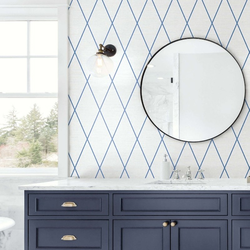Papel pintado Wallquest Navy, grey & white BL71802