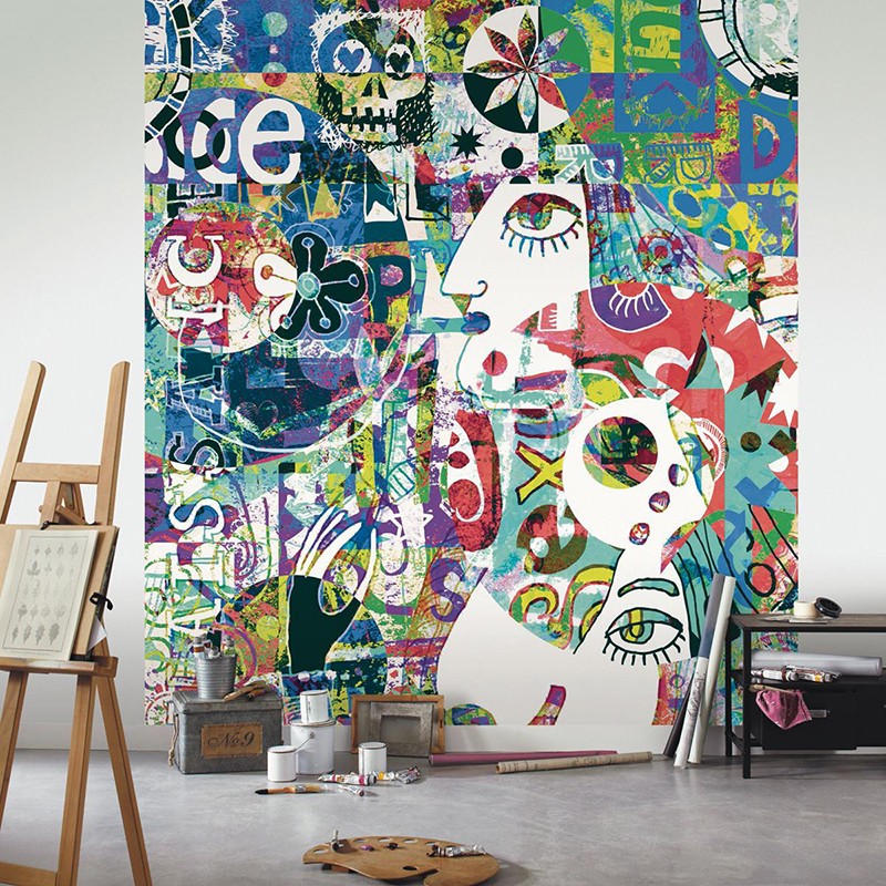 Mural Casadeco Beauty Full Image Big Eyes BFI68294456