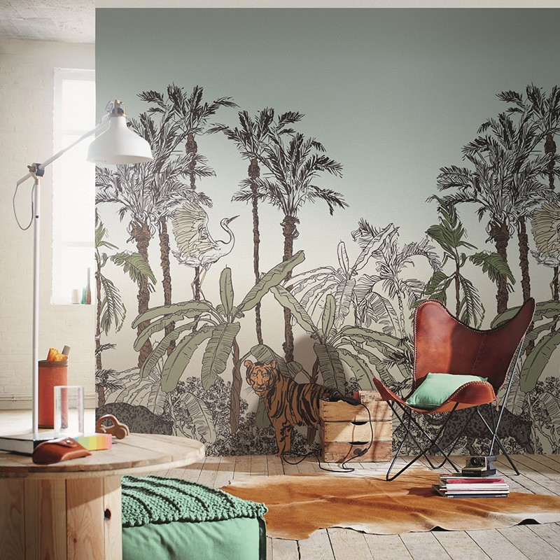 Mural Casadeco Beauty Full Image 2 Jungle Enchantée BFM102433296