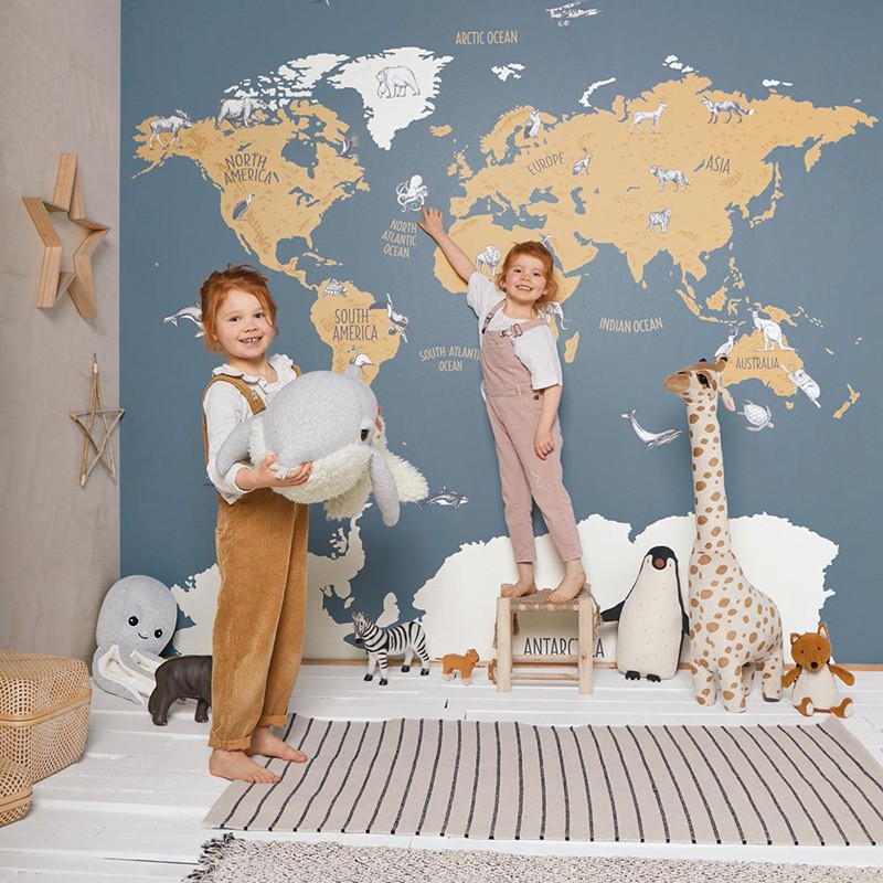 Mural Casadeco Beauty Full Image 2 World Map BFM102032066