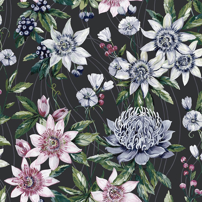 Papel Pintado Holden Amazonia Passiflora 91324