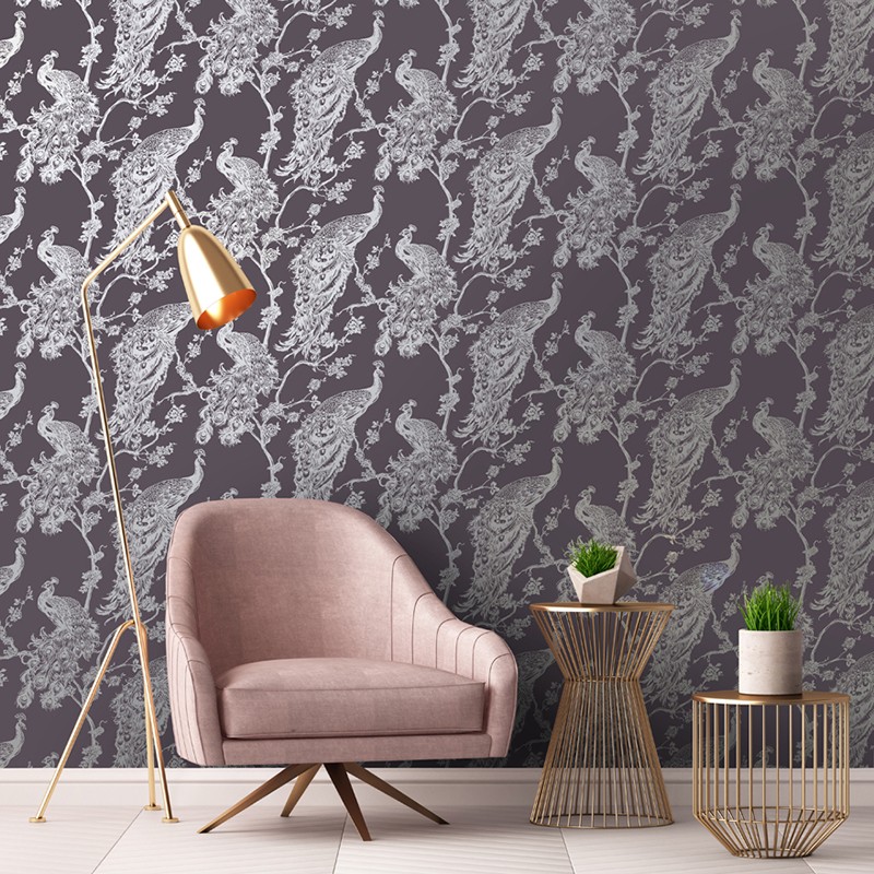 Papel Pintado Holden Indulgence Glistening Peacock 12961