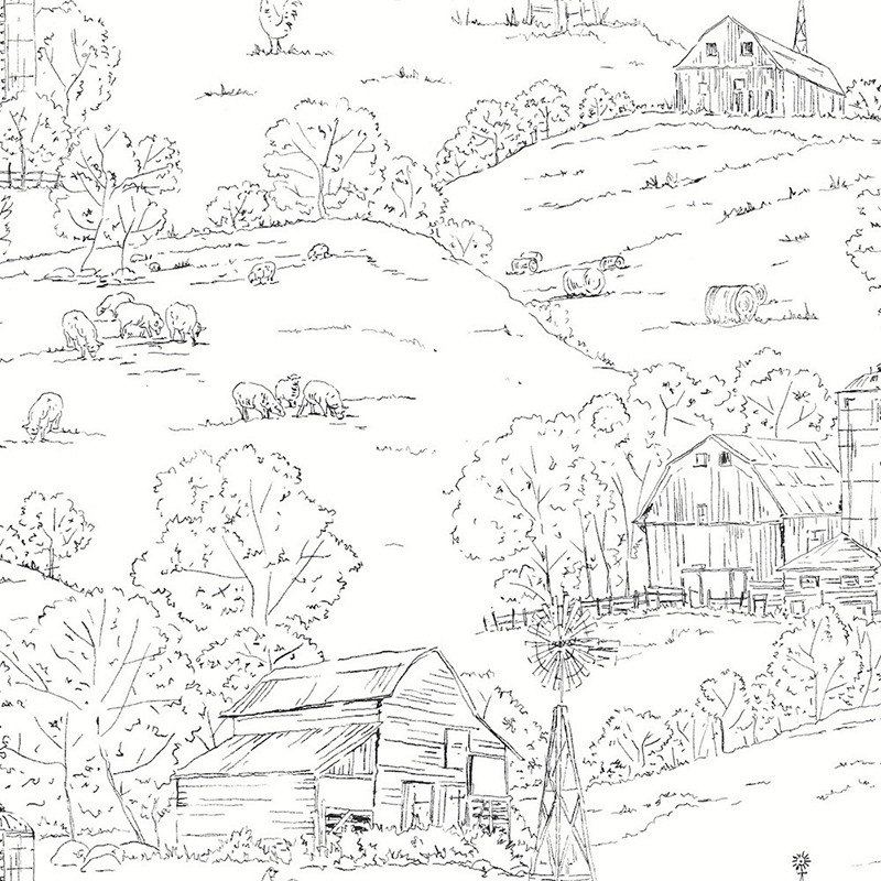 Papel pintado York del Catálogo Simply Farmhouse FH4031