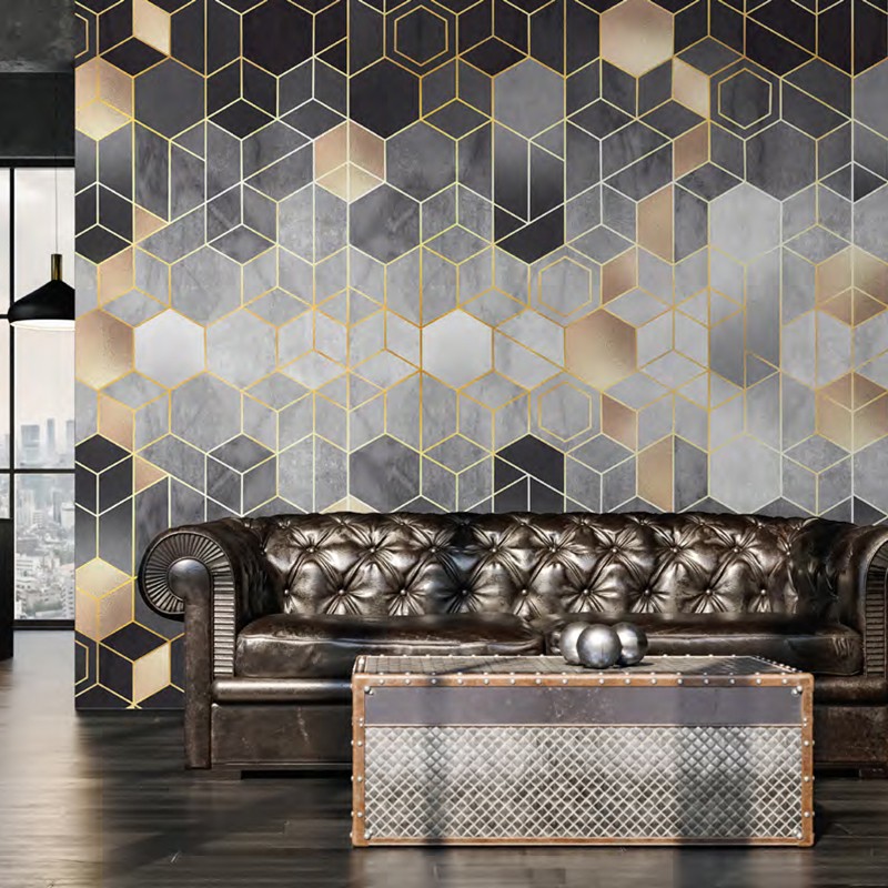 Mural decorativo PD Essentials Hexabeegon PD-752-030
