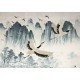 Mural decorativo PD Essentials Flyng Cranes PD-752-009