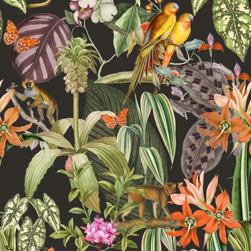 Papel Pintado Coordonné Brazil Parrots 9900009