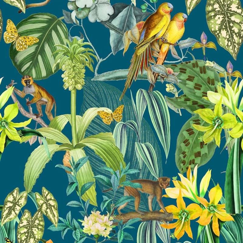 Papel Pintado Coordonné Brazil Parrots 9900008