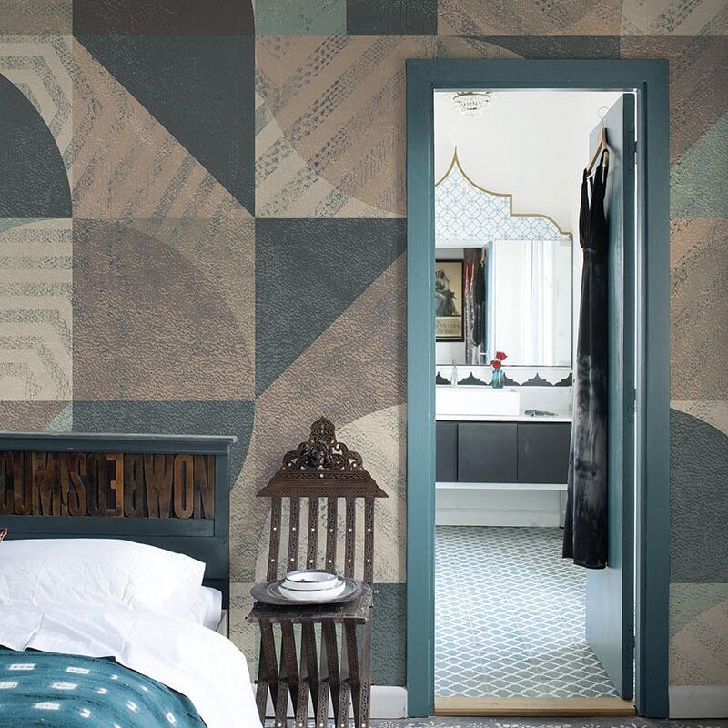 Mural Muance Collection 2 Cobalt Abstraction MU12097