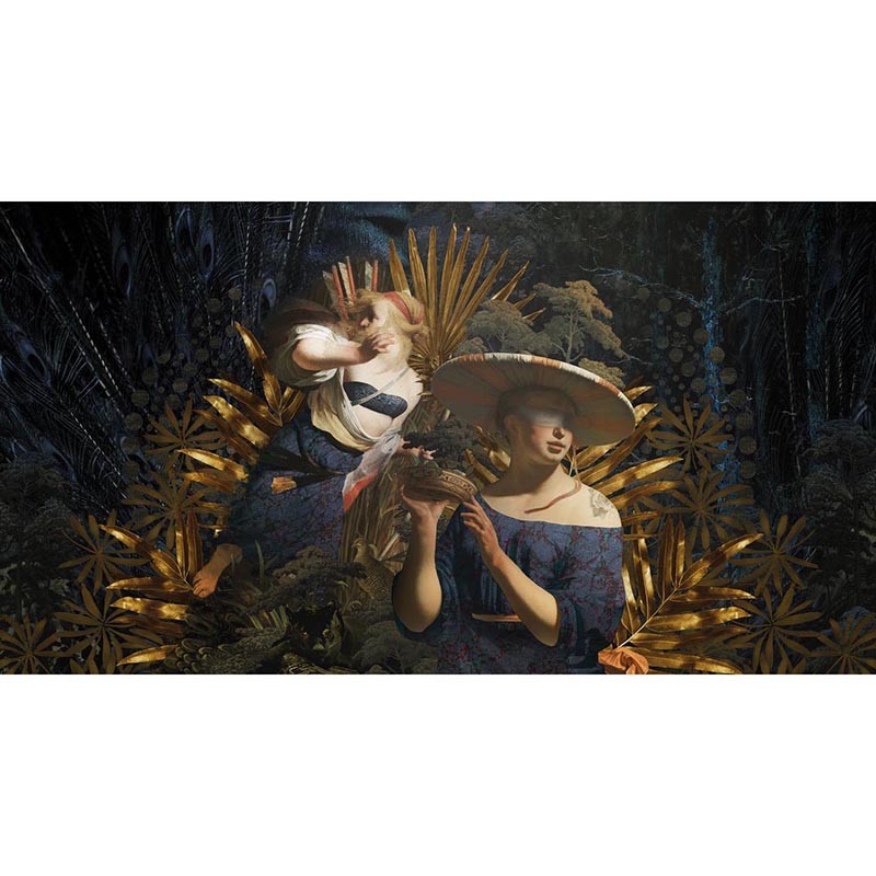 Mural Muance Collection 2 Cobalt Veni Vidi Amavi MU12095