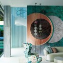 The Circle MU12073 Mural Muance Cobalt