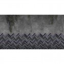 Fishbone Bricks MU12048 Mural Muance Cobalt