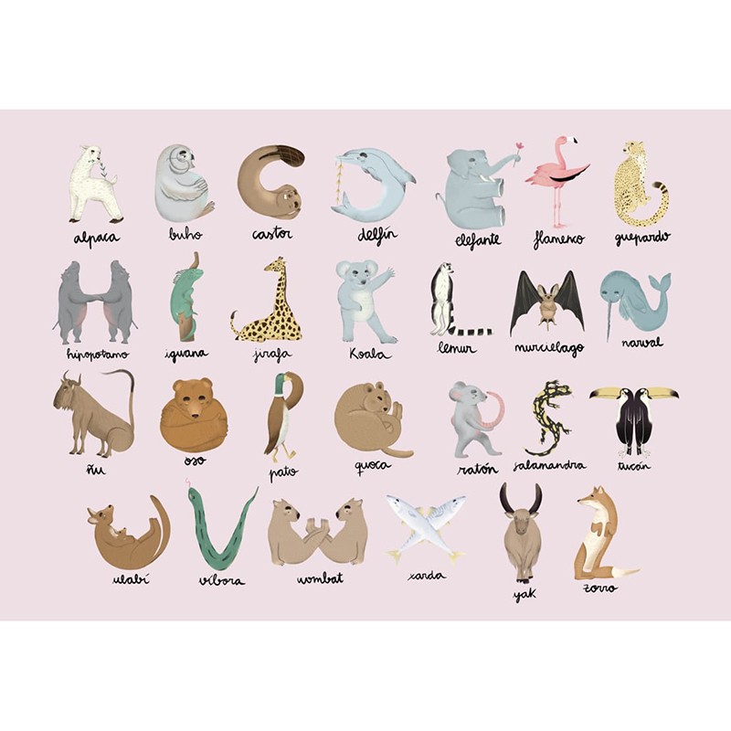 Mural Decorativo Coordonné Random Kids Animal Alphabet 9700141