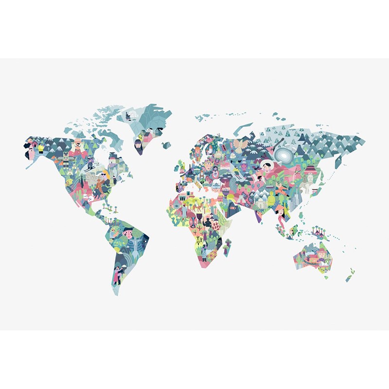 Mural Decorativo Coordonné Random Kids Diversity Map 9700061