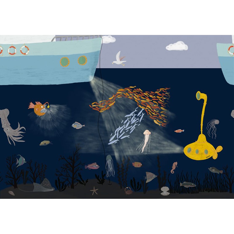 Mural Decorativo Coordonné Random Kids Yellow Submarine 9700022