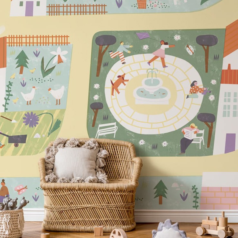 Mural Decorativo Coordonné Random Kids Country Joy 9700001