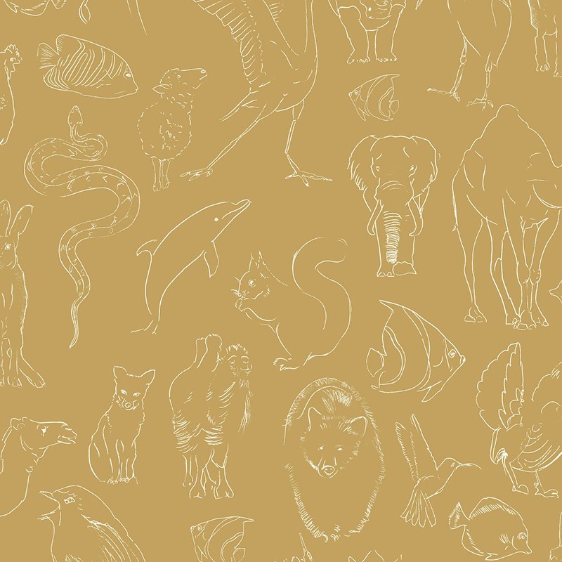 Papel Pintado Coordonné Random Kids Zoology Chalk 9700182