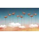 Mural Decorativo Tres Tintas Dankie Flamingos M3911-1