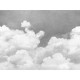 Mural Rebel Walls Dreamland Cuddle Clouds Graphite R14013