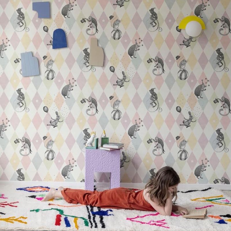 Papel Rebel Walls Dreamland Circus Corner Pastel R18042