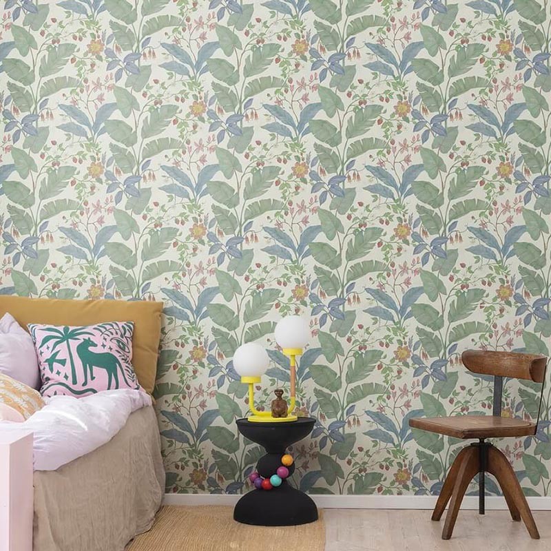 Papel Rebel Walls Dreamland Strawberry Lane Ivory R18073