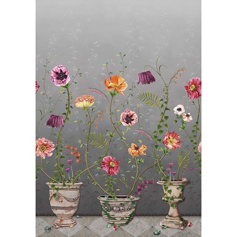Mural decorativo Osborne & Little Lamorran Charcoal W7683-04