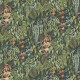 Papel pintado Osborne & Little Green Wall Olive W7687-02