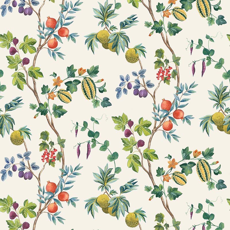 Papel pintado Osborne & Little Orchard Leaf Green W7686-02