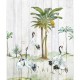 Mural pdwall Nature Wallpaper Palmeras y Grullas 01A39401