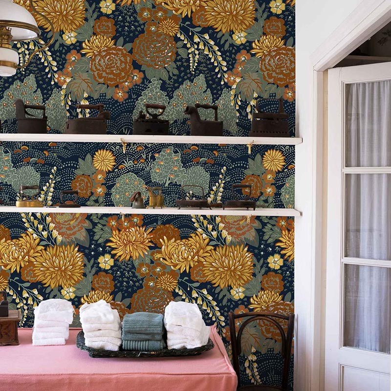 Papel Pintado Coordonné Feria María Luisa Cúrcuma A00235