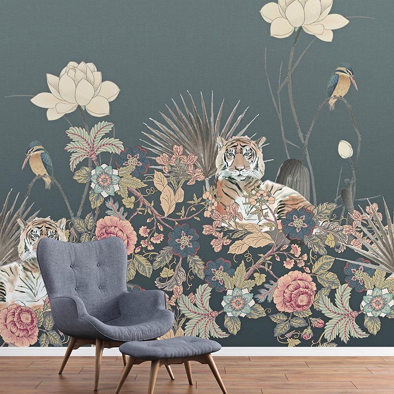 Mural Iberostil Checking out Nature Tigris Petrol TD4125