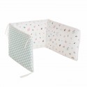 Protector de Cuna Flower Mint Sueños de Cigüeña 2022