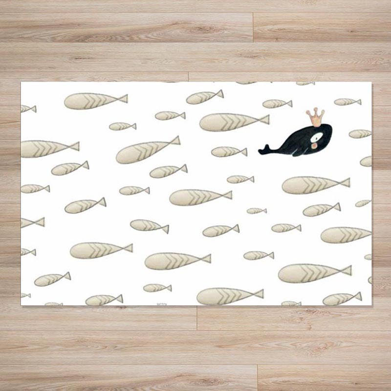 Alfombra vinílica Sueños de Cigüeña Ballenas SDC-RUG-25