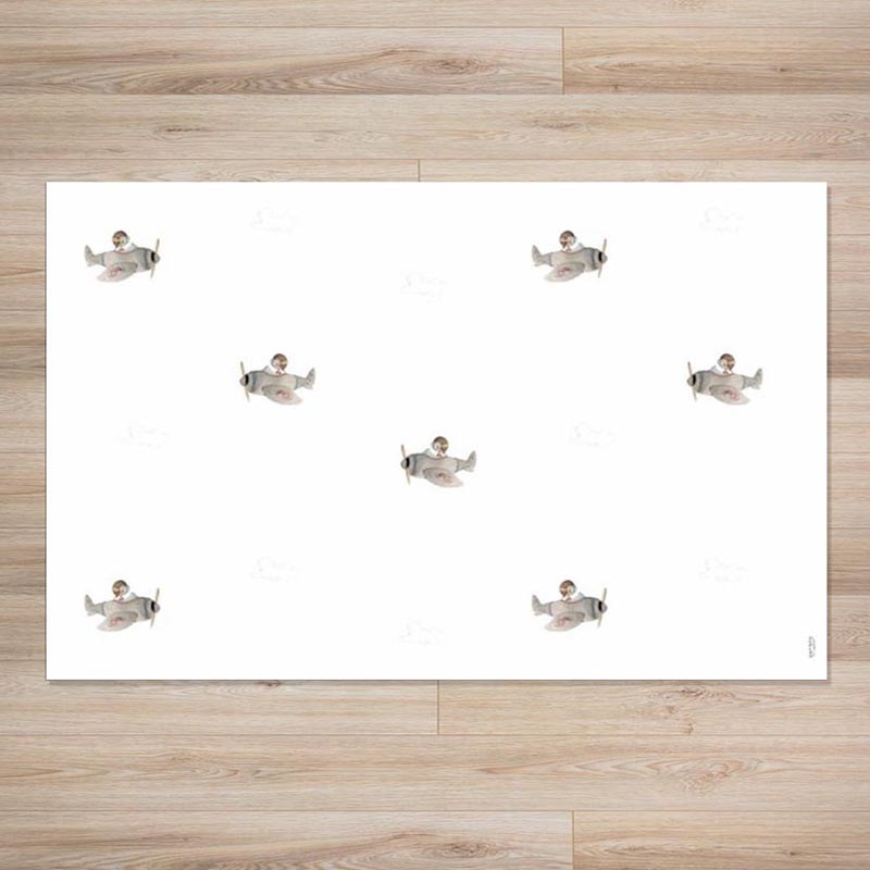Alfombra Vinílica Sueños de Cigüeña Cuco el Aviador SDC-RUG-21