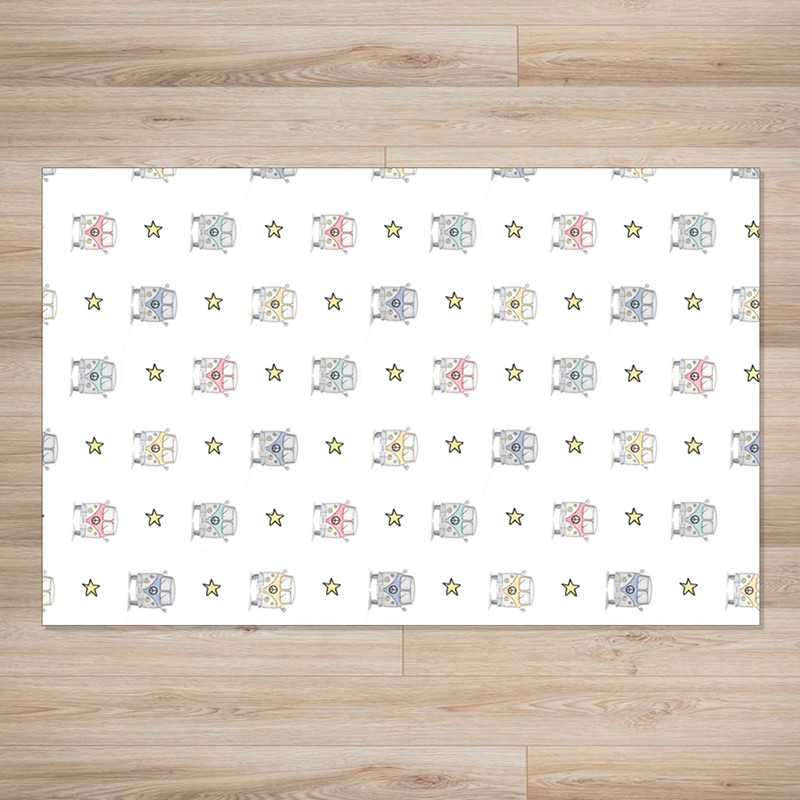 Alfombra Vinílica Sueños de Cigüeña Van Multi SDC-RUG-19
