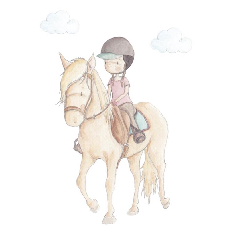 Vinilo Sueños de Cigüeña My Little Horse Horse Riding SDC-VIN-EQ-003